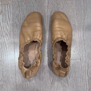 Mansur Gavriel Tan Leather Ballet Flats